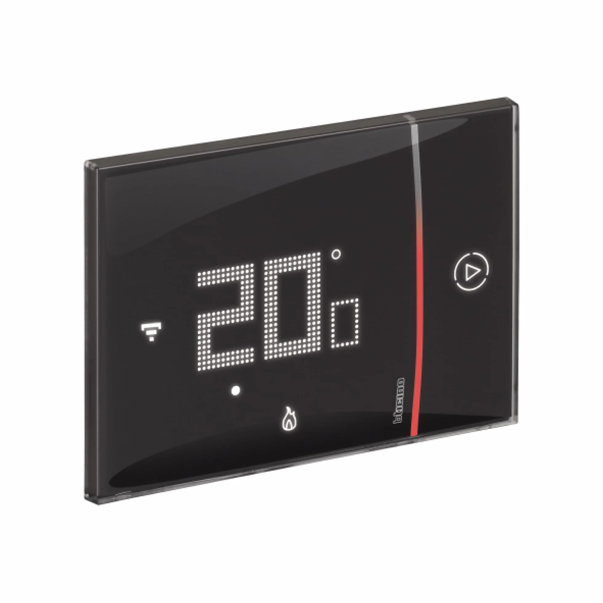 Bticino Termostato WiFi intelligente Smarther2 with Netatmo XG8002, Incasso, Nero - versione professionale