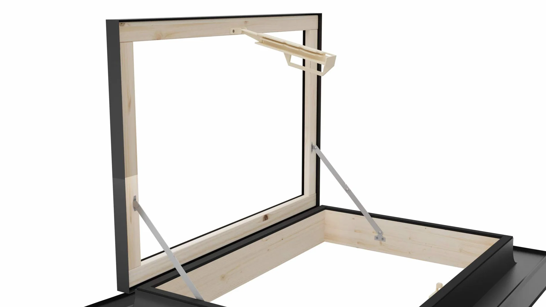 Emica Lucernario Best apertura Libro Doppia Vetrata (45x55 Base x Altezza)