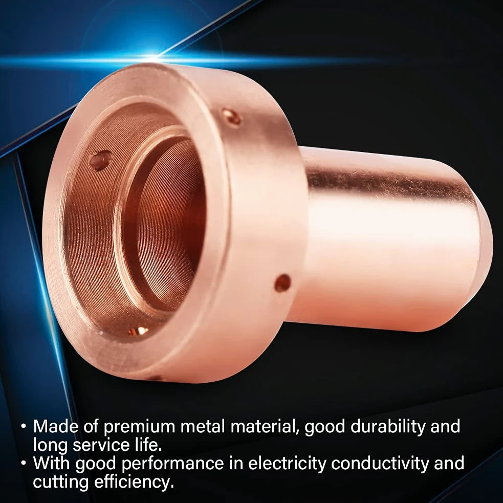 Ugelli ed Elettrodi per Torcia al Plasma, 5 Pezzi di Ugelli 9-8210 e 5 Pezzi di Elettrodi 9-8215, Compatibile con Thermal Dynamics SL60/100, Ricambi Consumabili per Taglio Plasma