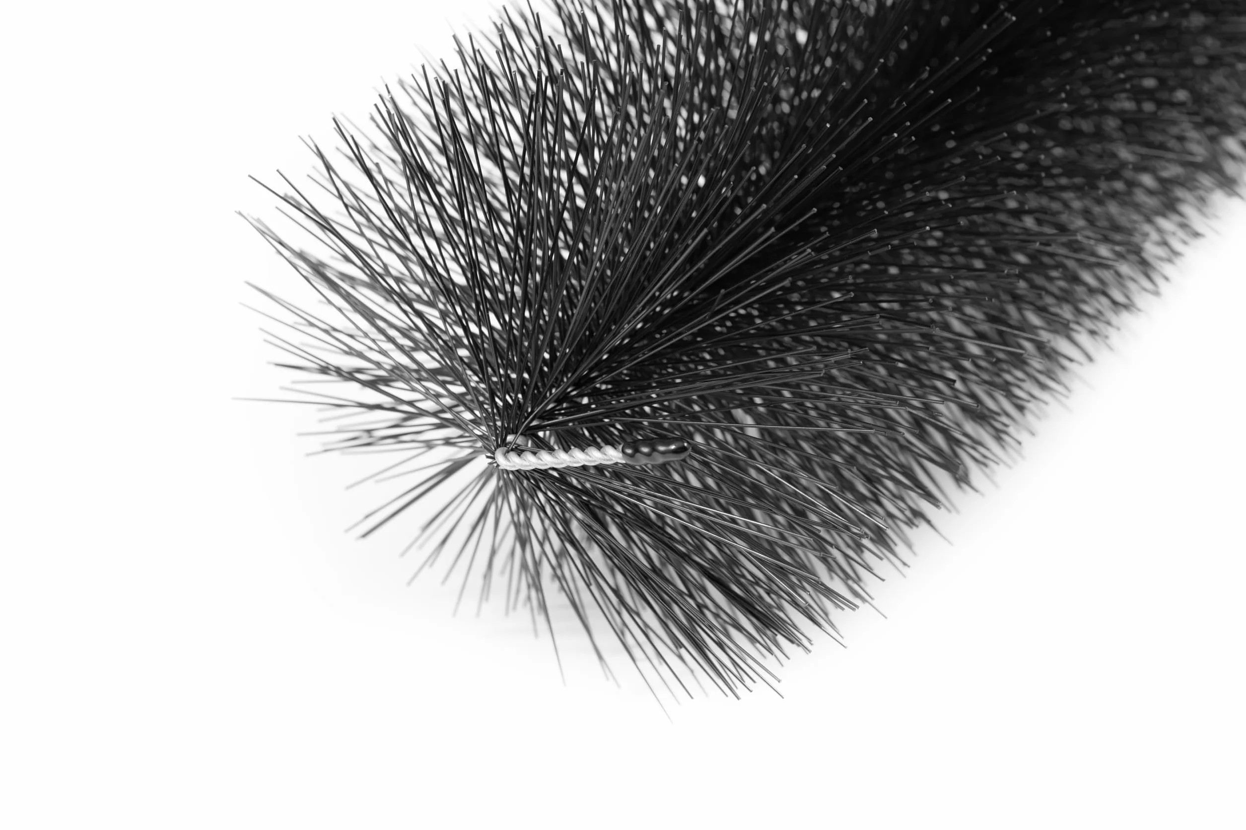 Spazzola per grondaia 12 m 110-120 cm Ø 19 cm 10 Pezzi | Resistente ai raggi UV | Protezione fogliare | Installazione semplice | protezione del pannello solare (Filo zincato)