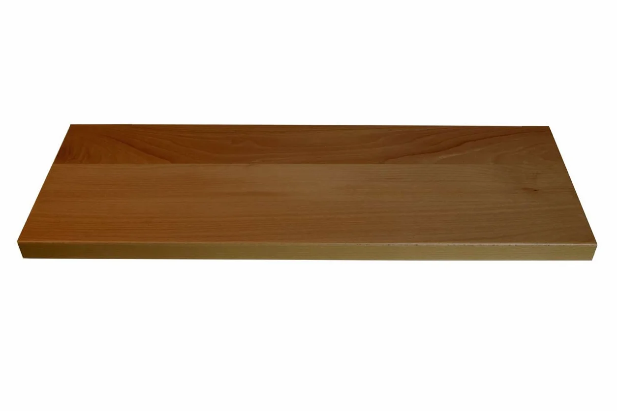 Gradini in legno faggio massello, per scale da interno dello spessore di 38-40 mm, larghezza 30 cm, verniciato naturale Venduto da SMI di Stefano Morsolin (100 CM)