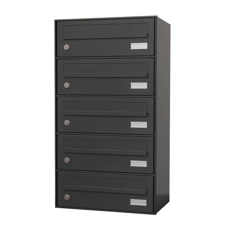 Cassette postali per esterno 5 posti Grigio Antracite