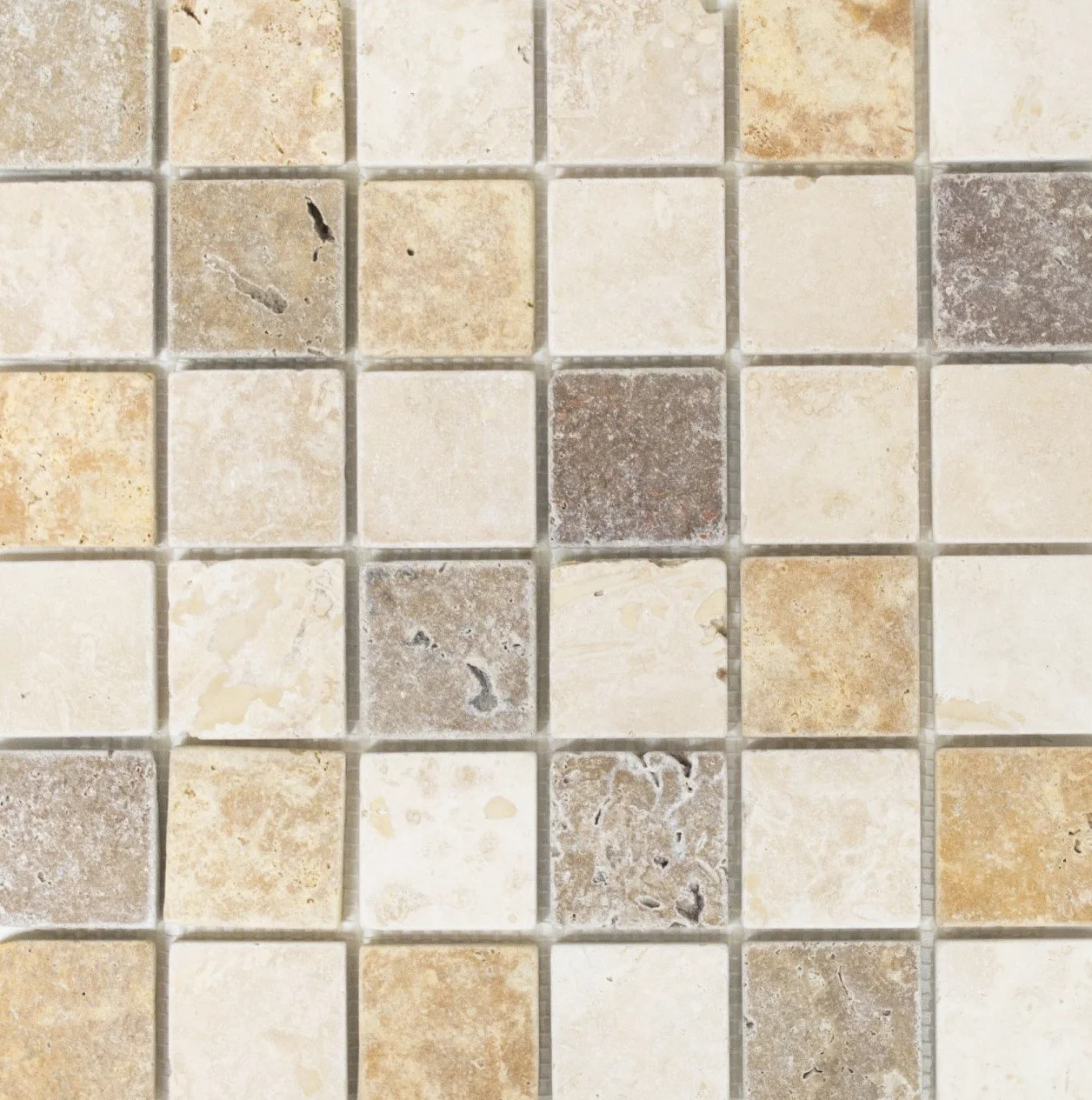 Antico mosaico in pietra naturale rustico beige marrone marrone chiaro Noche travertino per pavimento, parete, bagno, wc, doccia, paraschizzi cucina