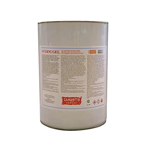 ZAMBOTTO VERNICI Sverniciatore Forte Gel Neutro Per Legno E Metallo Da 1 E 5 Litri, 5L