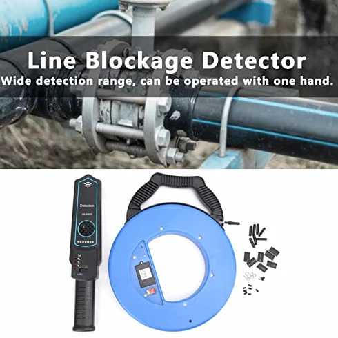 Localizzatore di Tubi 40M, Rilevatore di Intasamento Rilevatore di Perdite d'acqua