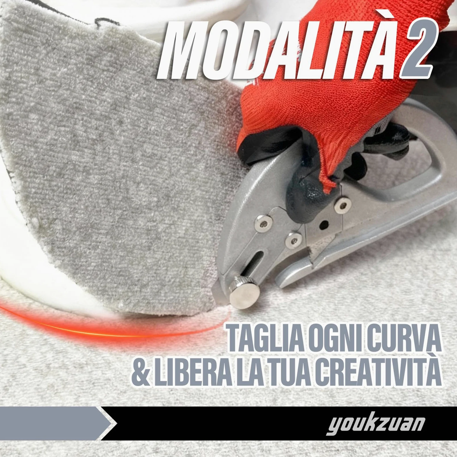 Strumento professionale per il taglio di tappeti con due funzioni, taglierina ad anello per tappeti con 15 lame ad alte prestazioni, coltello da taglio retrattile
