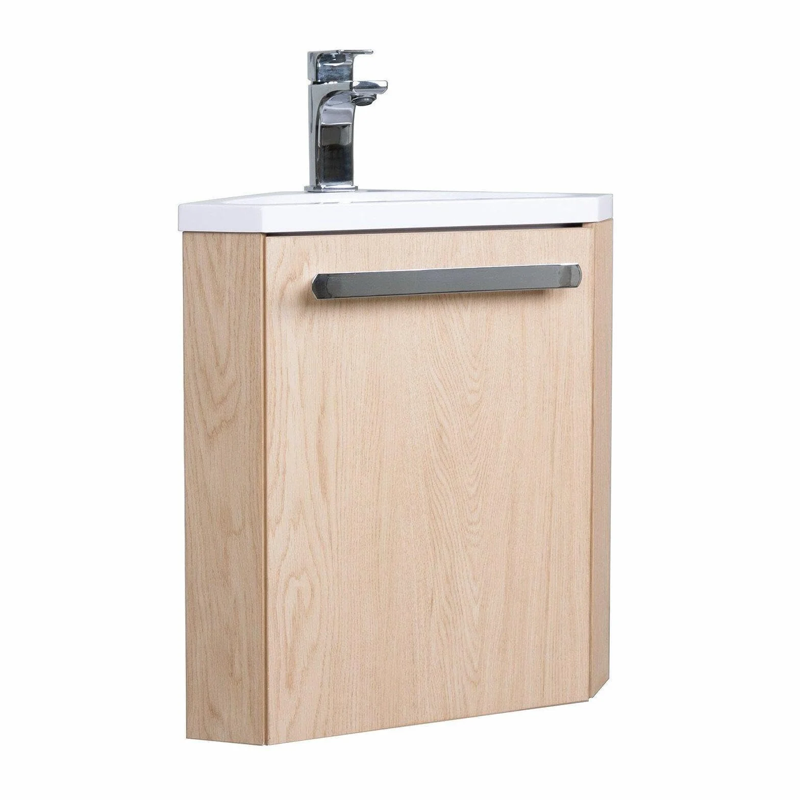 Mob-In - Lavamani angolare SKINO con lavabo in resina L 35 x H 53 x P 35 cm