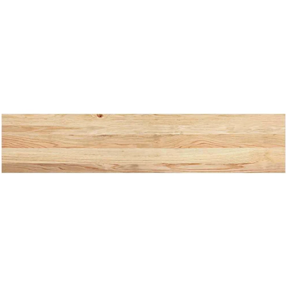 Gecheer Davanzali 2 pz Non Trattati 120x30x2cm Legno Massello di Rovere