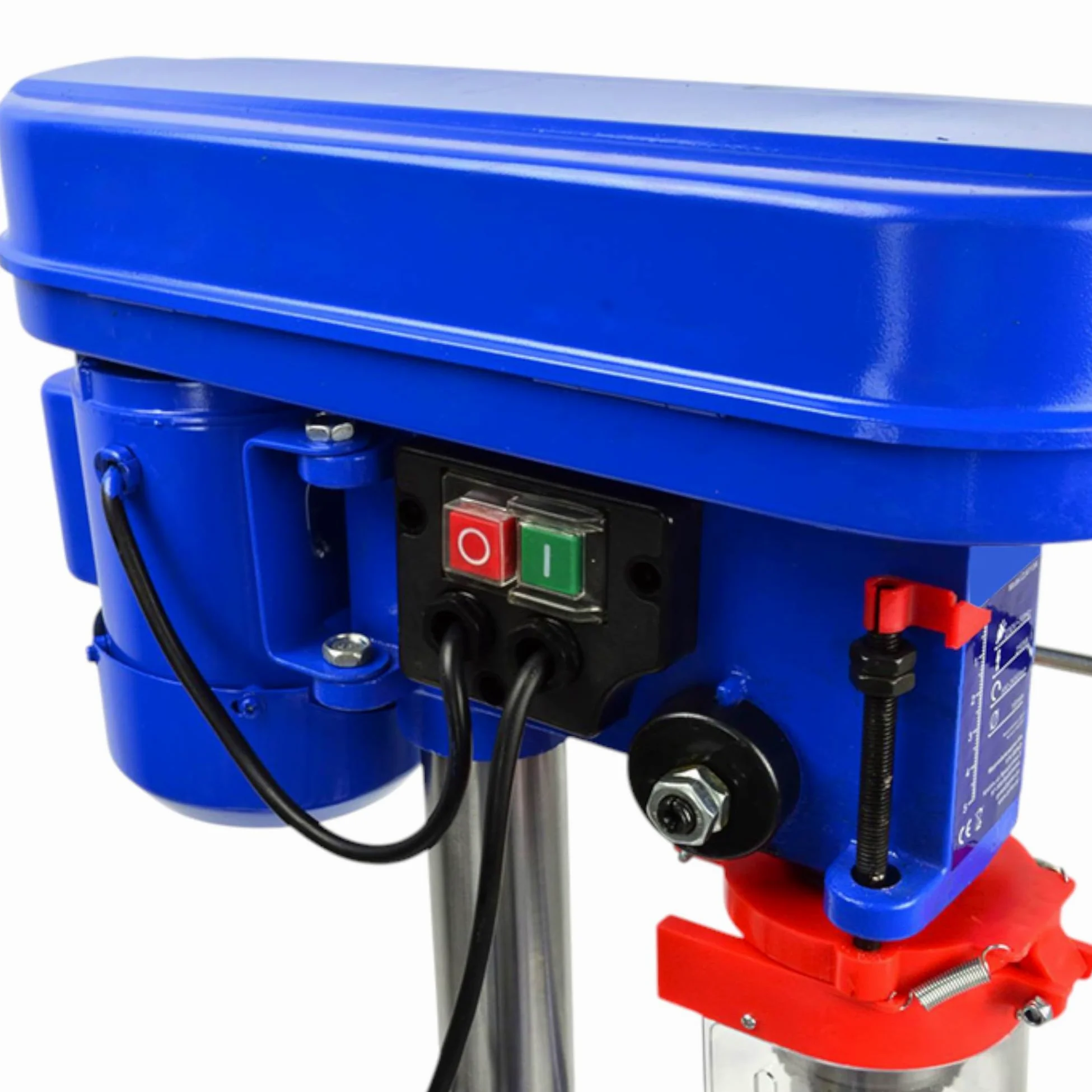 Trapano Elettrico a Colonna da Banco Potenza 350W Velocita 2650rpm Regolabile con Mandrino 13mm 580-2650RPM Arresto di profondità e Piano a Forare Regolabili Ampia Base
