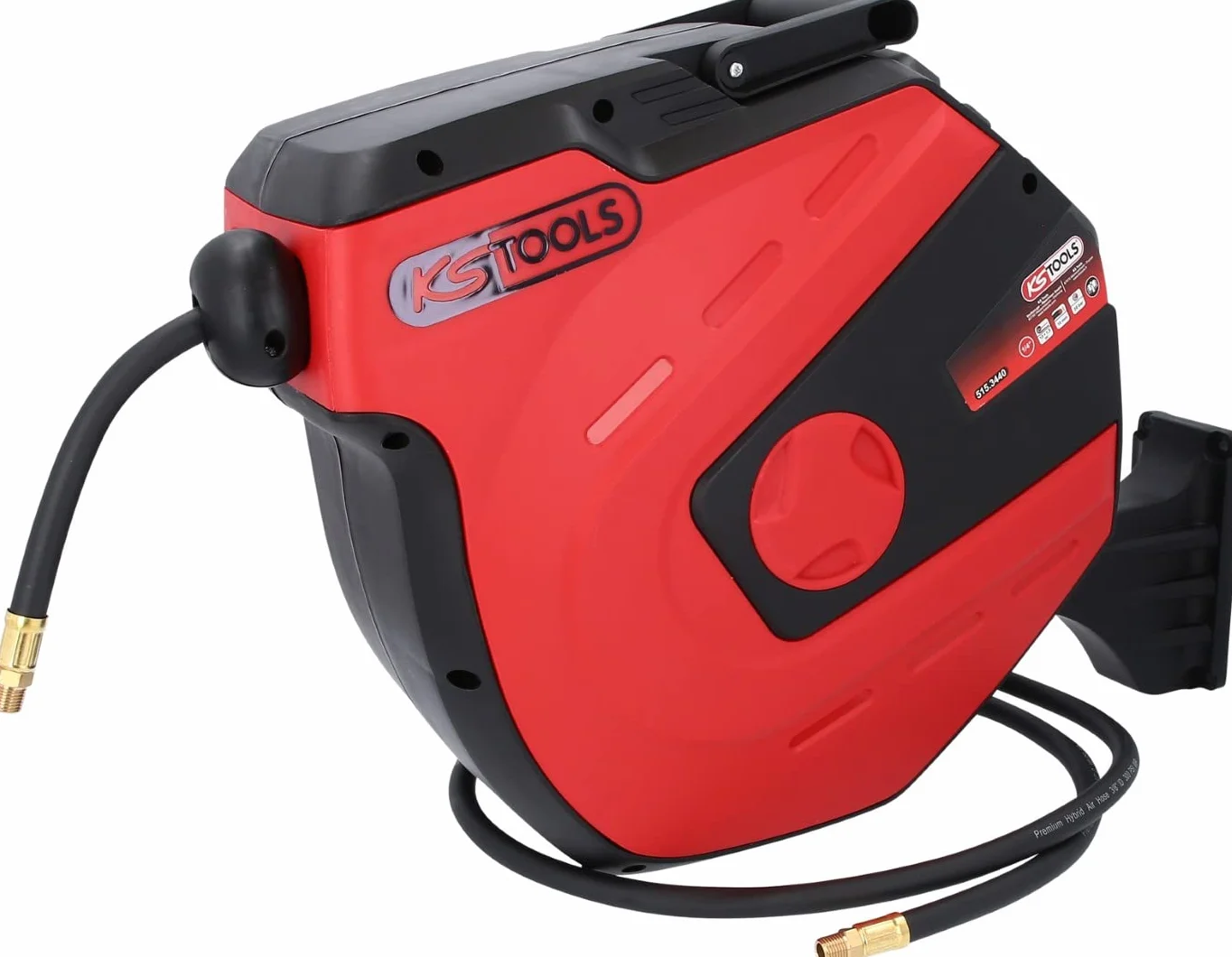 KS Tools 515.3440 Avvolgitubi per aria compressa automatico, Ø 10 mm x 15 m