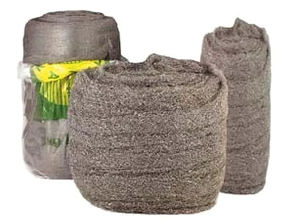 10KG LANA ACCIAIO - grossa nazionale - conf.4 rotoli da Kg.2,5
