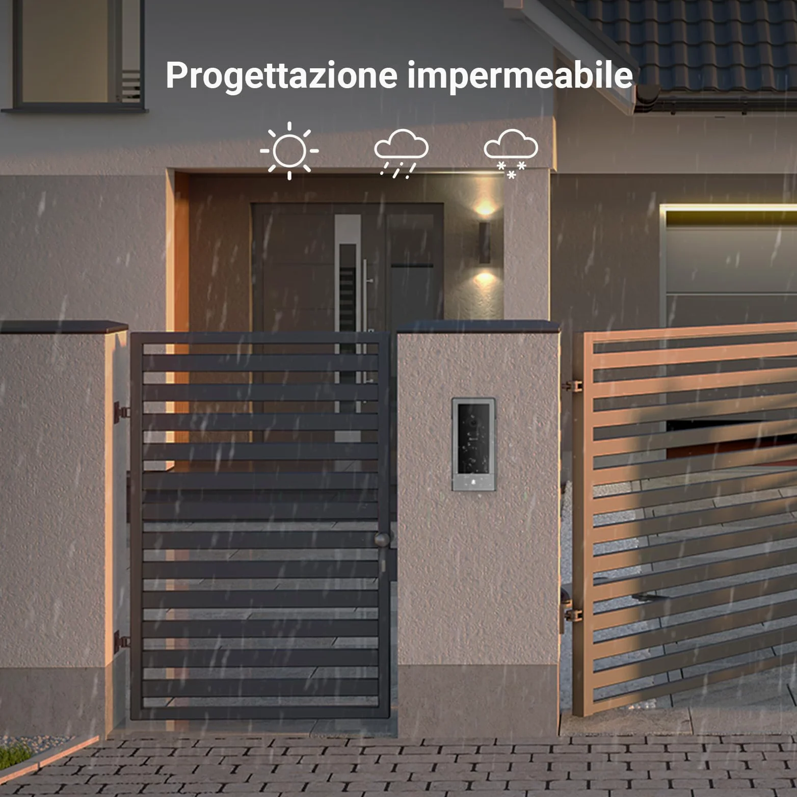 EZVIZ CP5 Videocitofono WiFi con Schermo Touch Screen a Colori da 7", Visione Notturna 1080p e Audio Bidirezionale, Citofono con Sblocco Remoto, Dual Band, Design Sottile