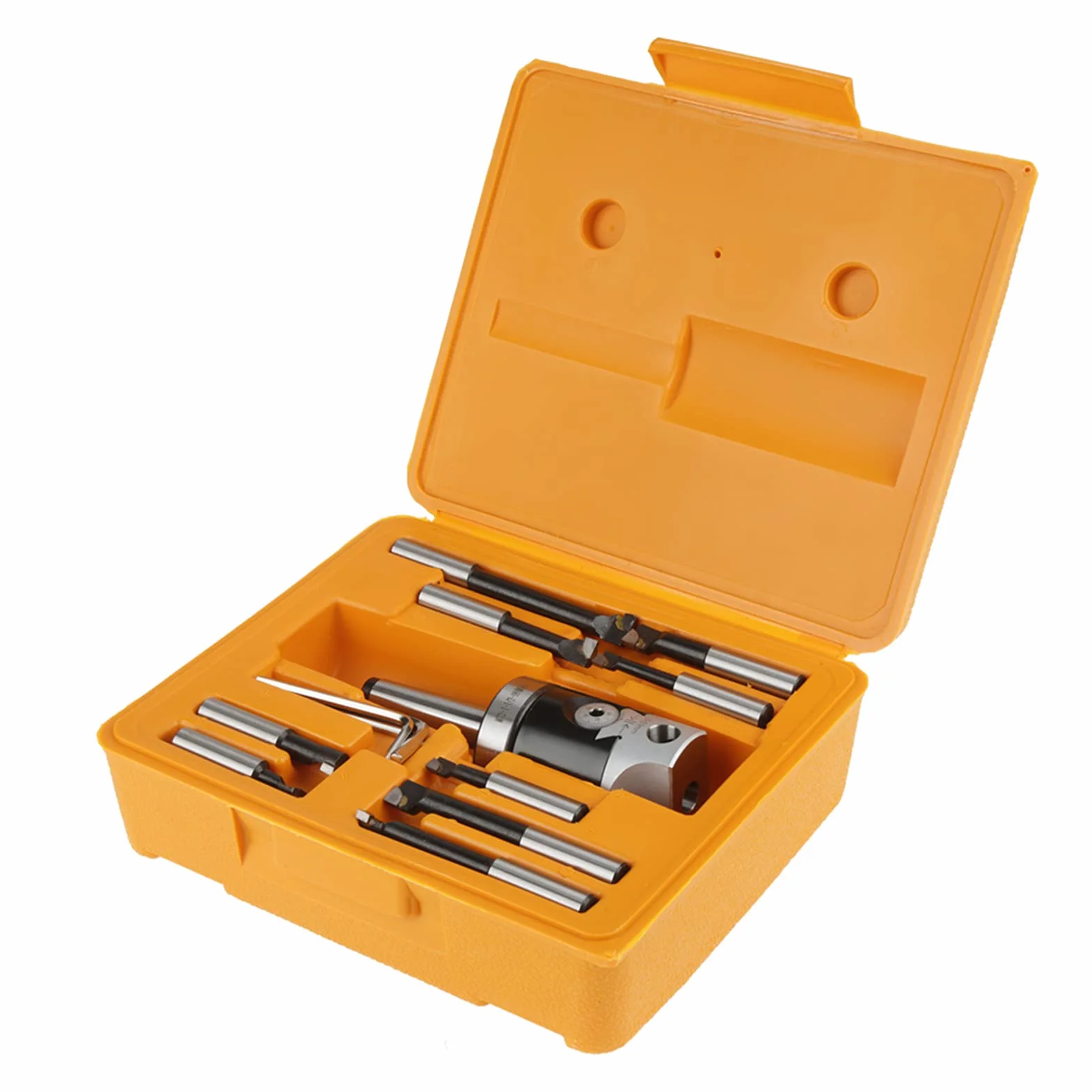 Testa alesatrice 50 mm utensile di tornitura barra utensile di tornitura con accessori per fresatrice per biella 9 pezzi 12 mm MT2 -M10 F1-12