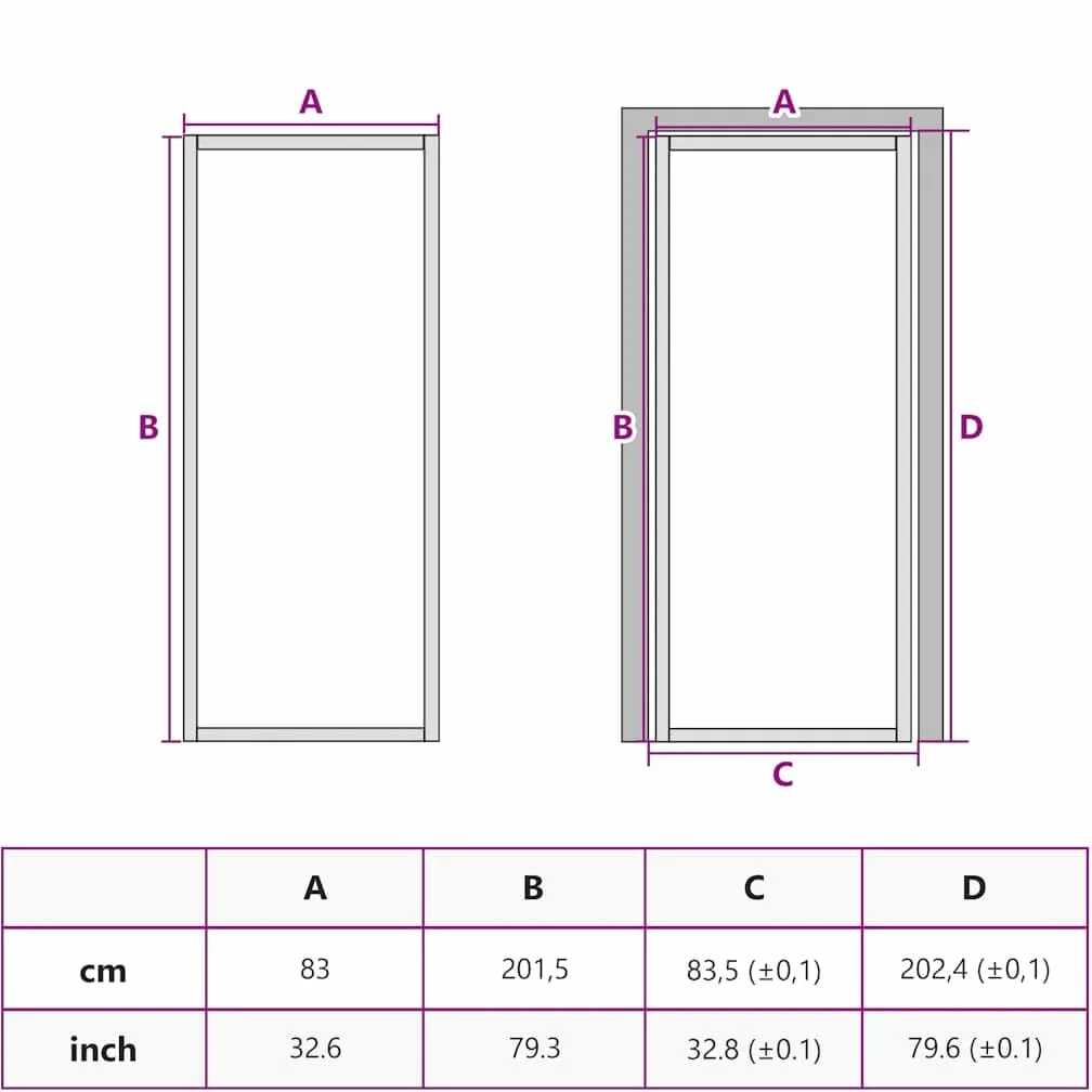 vidaXL Porta Interna 83x201,5 cm Bianca in Vetro ESG e Alluminio