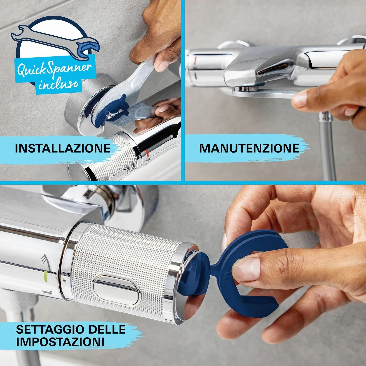 Grohe Precision Flow Miscelatore termostatico per doccia, 34805001