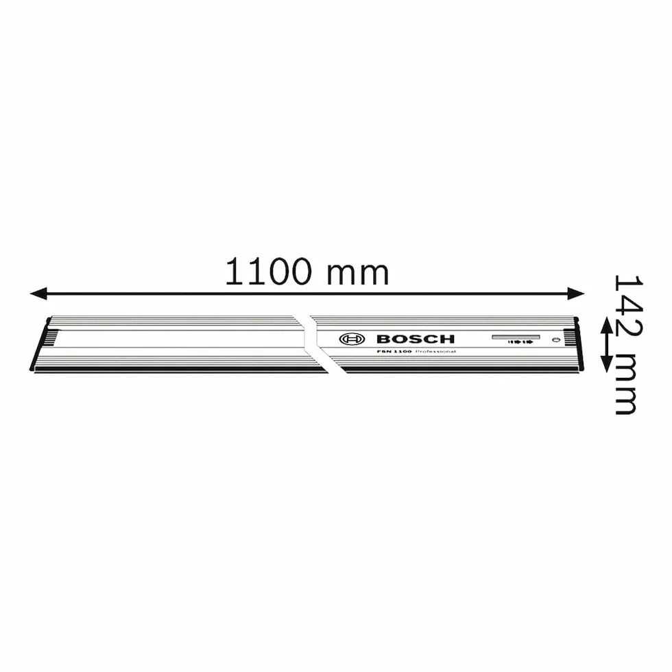 Bosch Professional Binario di Guida Fsn 1100 (1,10 M, Compat. conModelli G Delle Seghe Circolari Gks Bosch Prof., Seghe ad Immer. Gkt, Determinati Seghetti Altern. Gst + Fresatrici Gof conAdatt.)