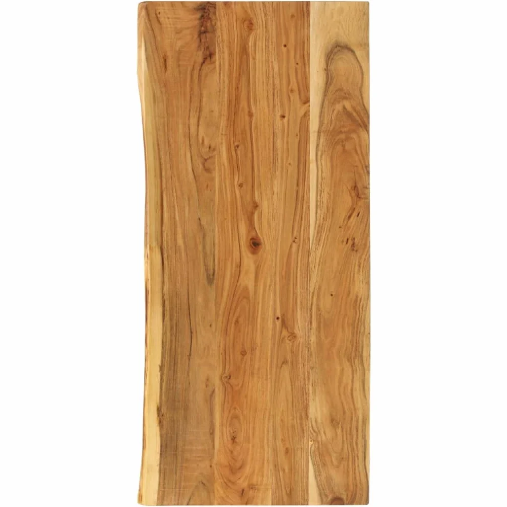 vidaXL Piano per Lavabo Bagno Ripiano per Lavello Rustico Mensola per Lavandino Accessori per Bagno 140x52x3,8 cm Legno Massello di Acacia