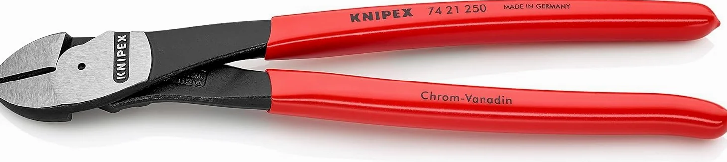 KNIPEX Tronchese laterale per meccanica tipo forte rivestiti in resina sintetica 250 mm, 74 21 250