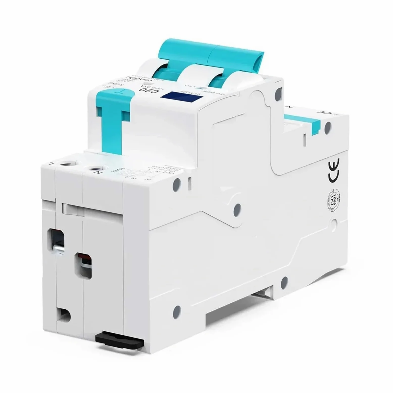 Interruttore automatico differenziale intelligente regolabile LED WIFI con protezione da sovracorrente e perdite (Size : 20A-40A)