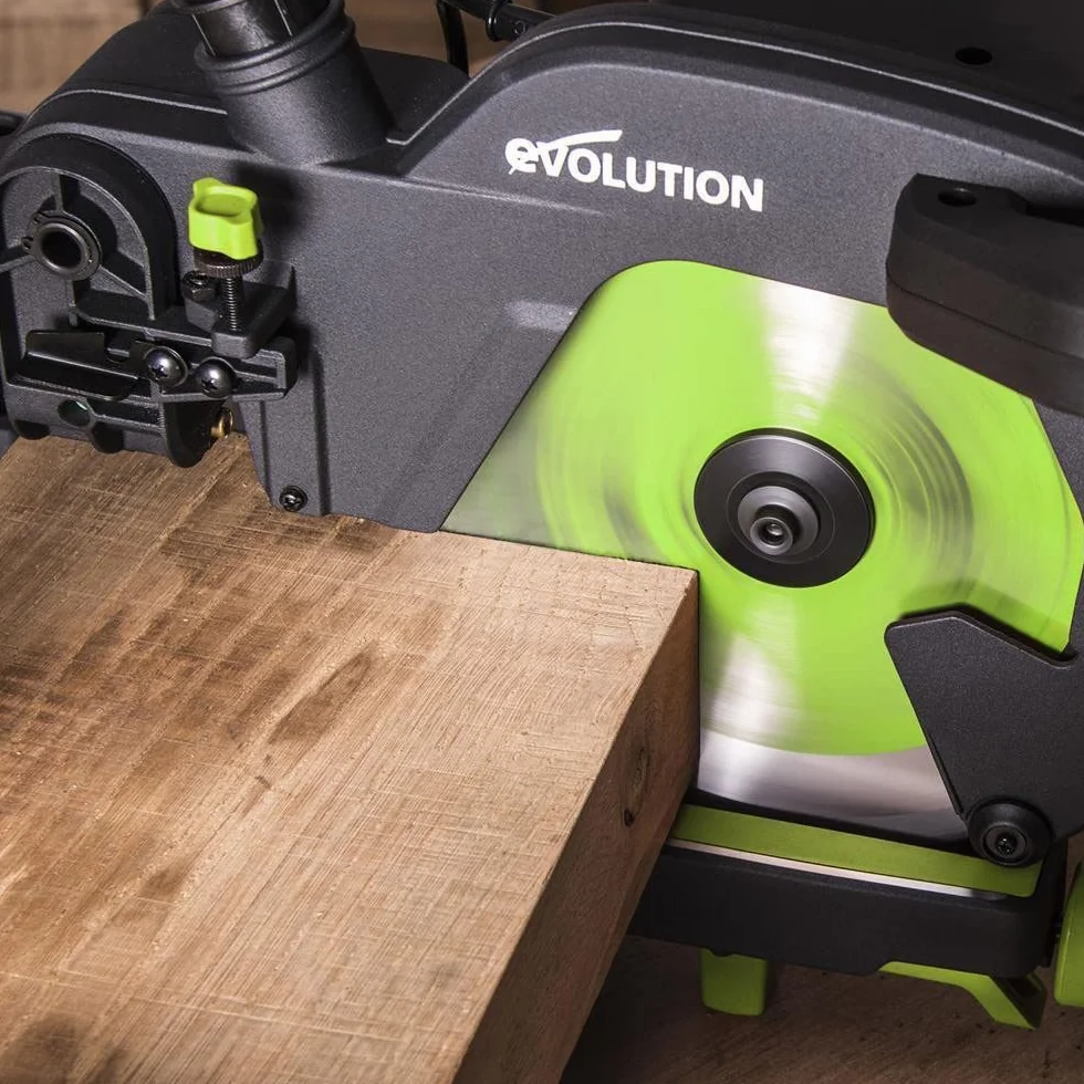 Evolution Power Tools F255SMS Troncatrice Radiale Scorrevole Multi-Materiale 255 mm, 230 V