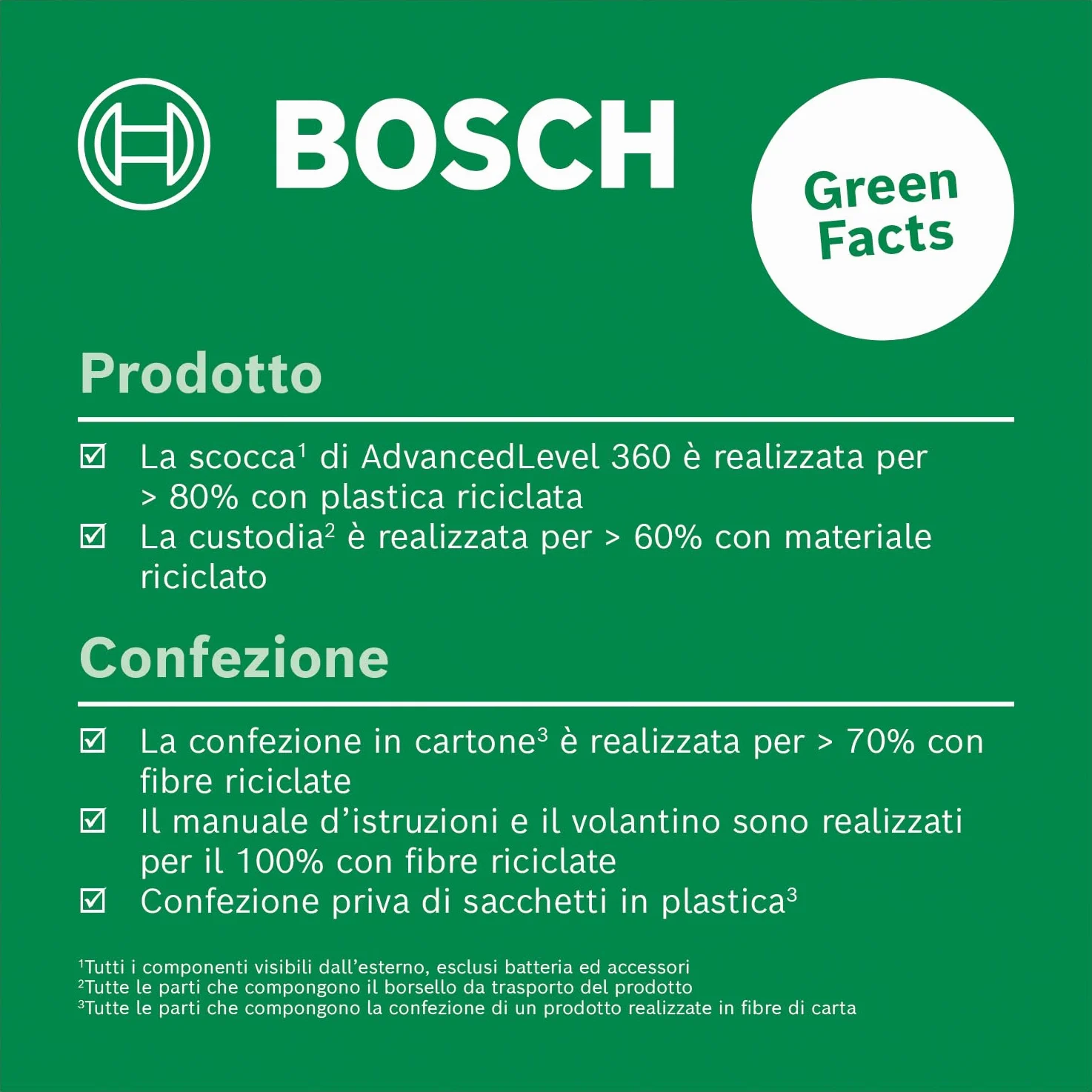 Bosch livella laser multifunzione AdvancedLevel 360 (3 linee laser incl. 360° per allineamento dell'intera stanza, in cartone)
