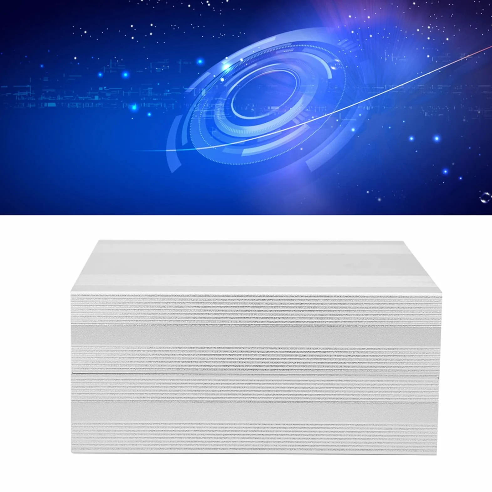 Custodia in Alluminio, 68 X 145 X 150 Mm, Custodia Amplificatore HIFI, Prestazioni del Segnale di Schermatura, Stampaggio Integrato Pressofuso con Superficie Ossidata, Utilizzo