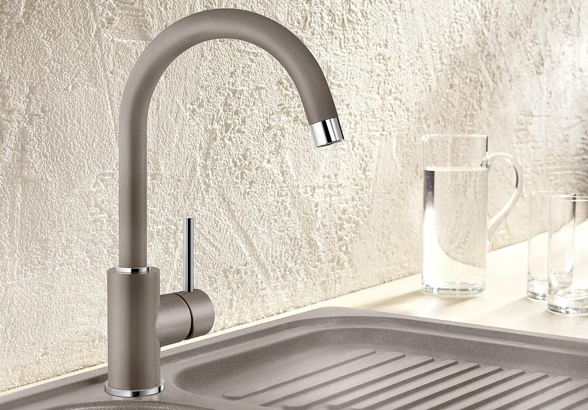 BLANCO MIDA grigio vulcanico | alta pressione | antiriflusso | cartuccia ceramica | qualità sicura dell'acqua e risparmio idrico