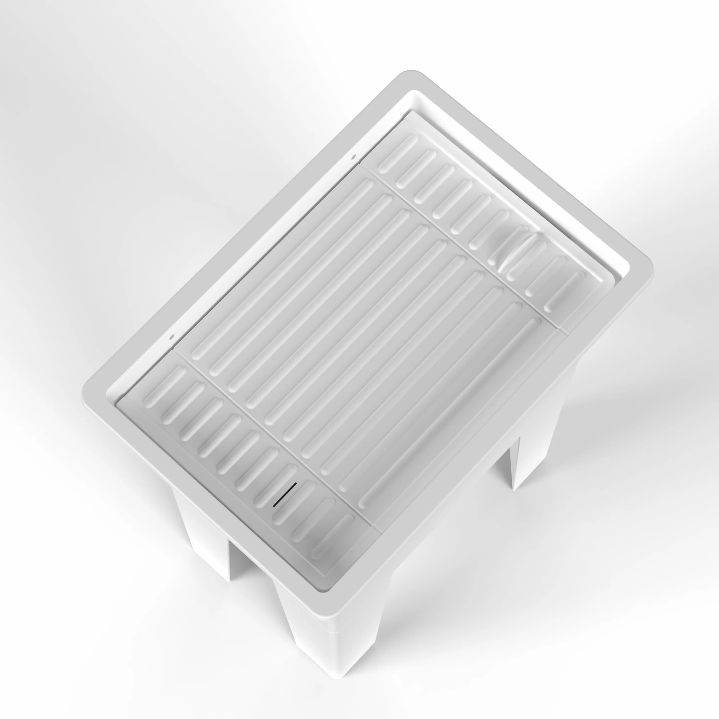 Adventa: Lavatoio Monoblocco in resina di PP con Asse di Lavaggio, Facile da montare, Resistente agli acidi di uso comune, Lavanderia, Garage, Esterno, 59L x 40P x 74H cm, Bianco