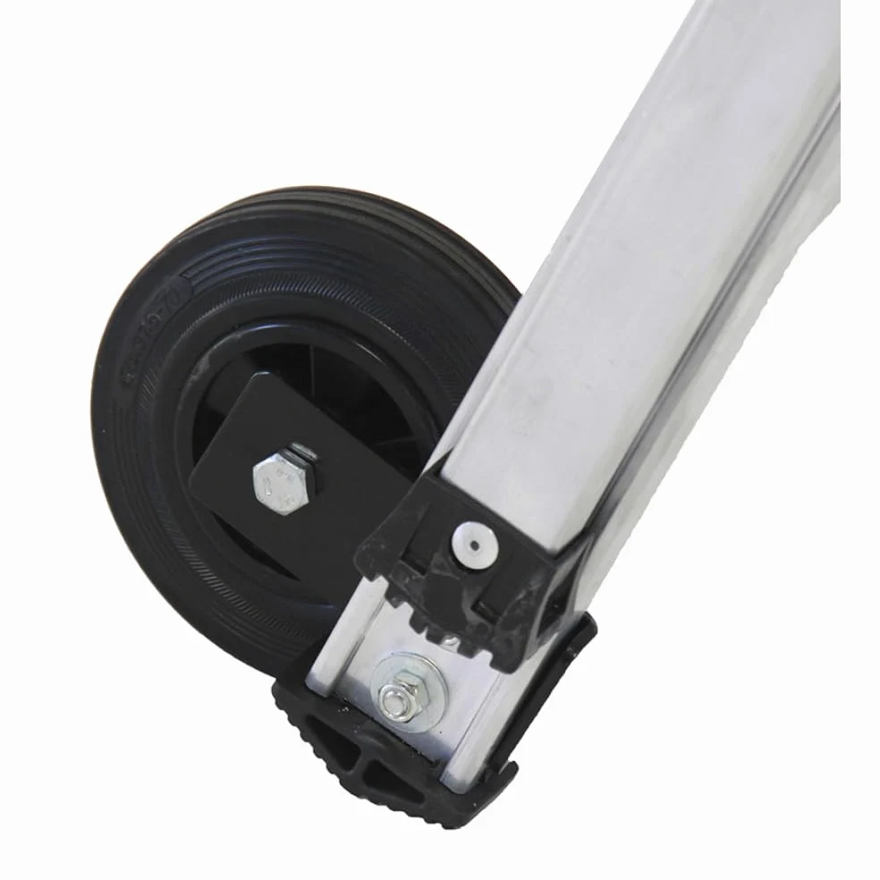 Svelt Scala Professionale a Castello Trasportabile con Piattaforma Antiscivolo e Protezione 360°, Allargatori Richiudibili, Stabilizzatori Telescopici, Rotelle di Trasporto, Certificata (7 Gradini)