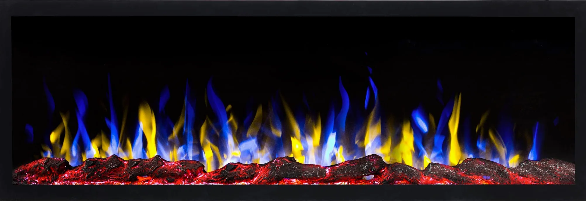 AFLAMO PRIDE S- Caminetto elettrico da parete, senza funzione di riscaldamento, profondo solo 12,8 cm. (127x42x12,8)