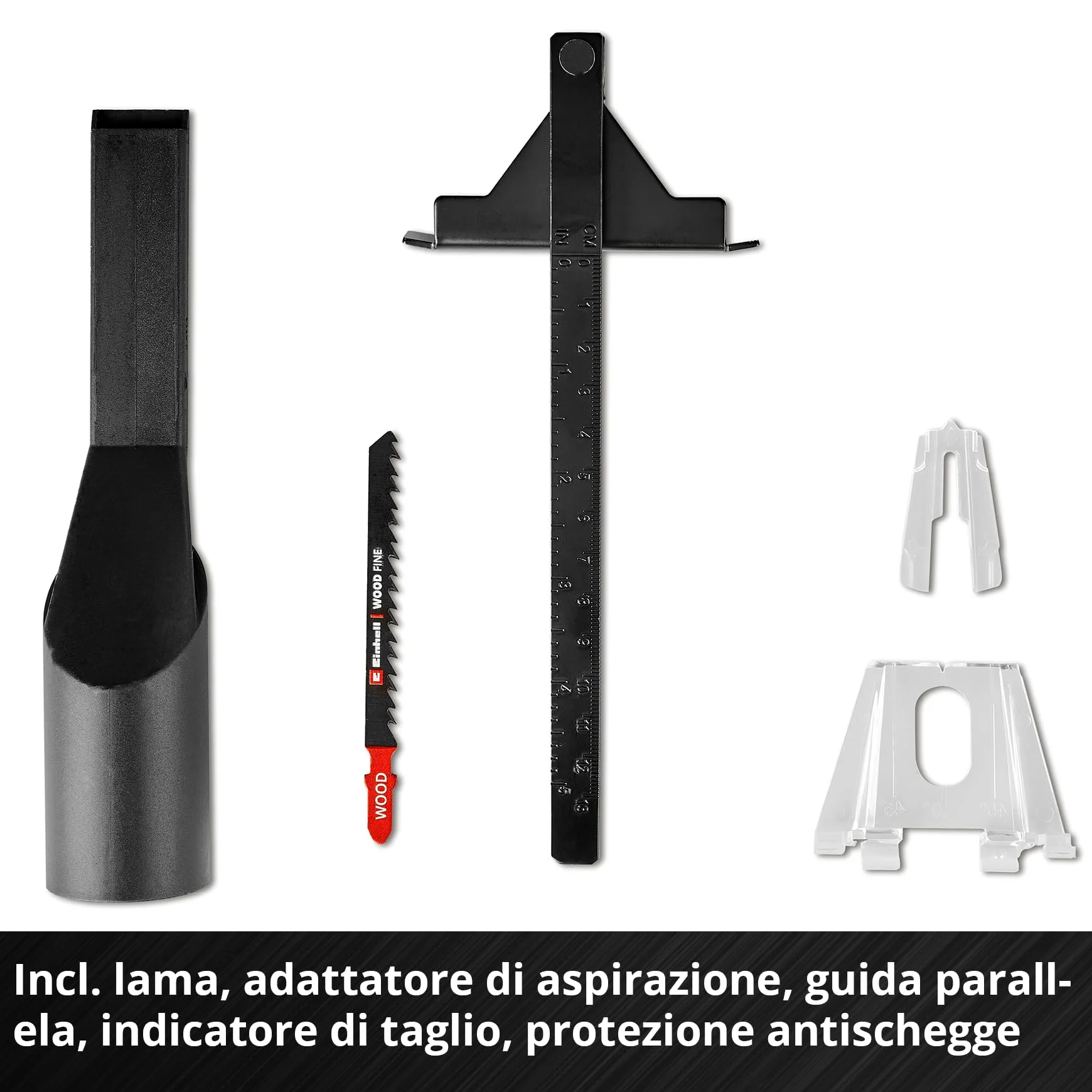 Seghetto alternativo Einhell Professional TE-JS 18/100 Li-Solo Power X-Change (18 V, profondità taglio 100 mm su legno, altezza sollevamento 26 mm, passo max. 45º, incl. lama, senza batteria)