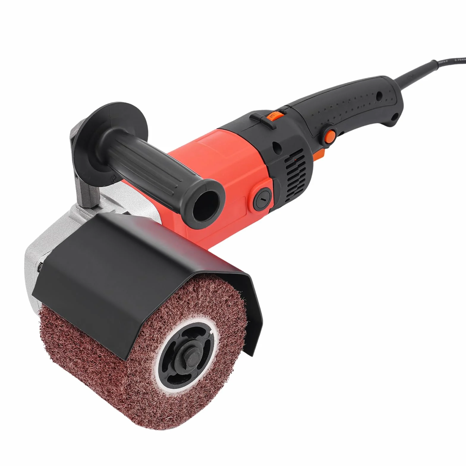 Macchina per levigatura 2200W con 2 rulli, levigatrice a spazzola regolabile a 6 velocità per lucidatura, spazzolatura, levigatura