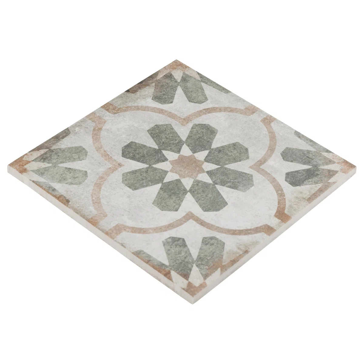 SomerTile FNUDADFL Artefatto Décor Pavimento e Parete in Porcellana, 22,2 x 22,2 cm, Piastrella Firenze