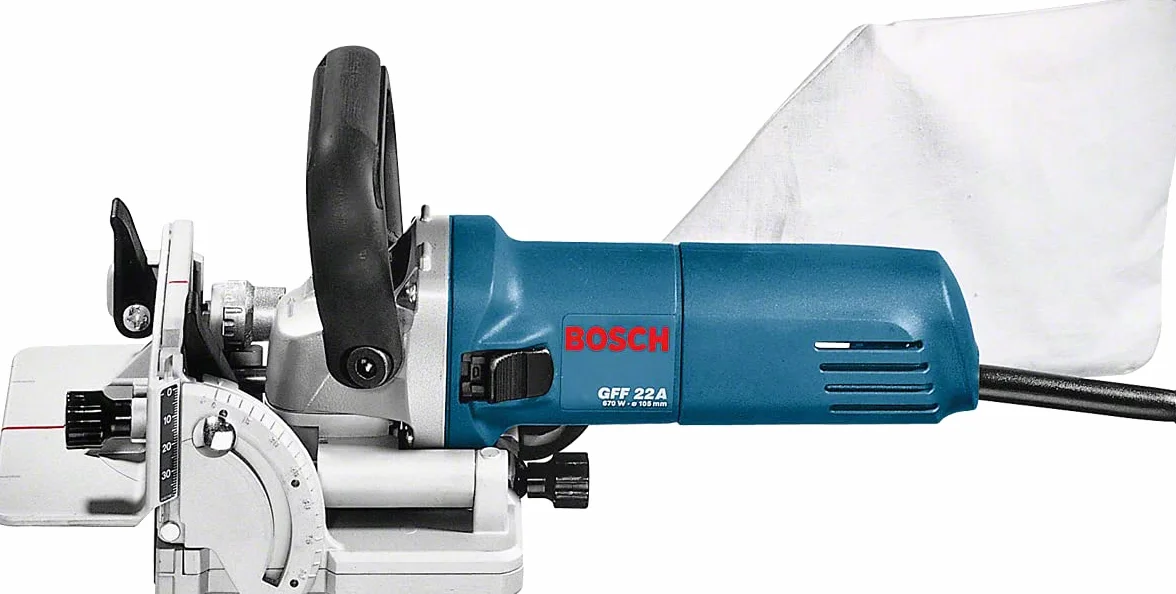Bosch Professional GFF 22 A (L-BOXX) - Fresatrice a lamelle + lama in acciaio al carburo