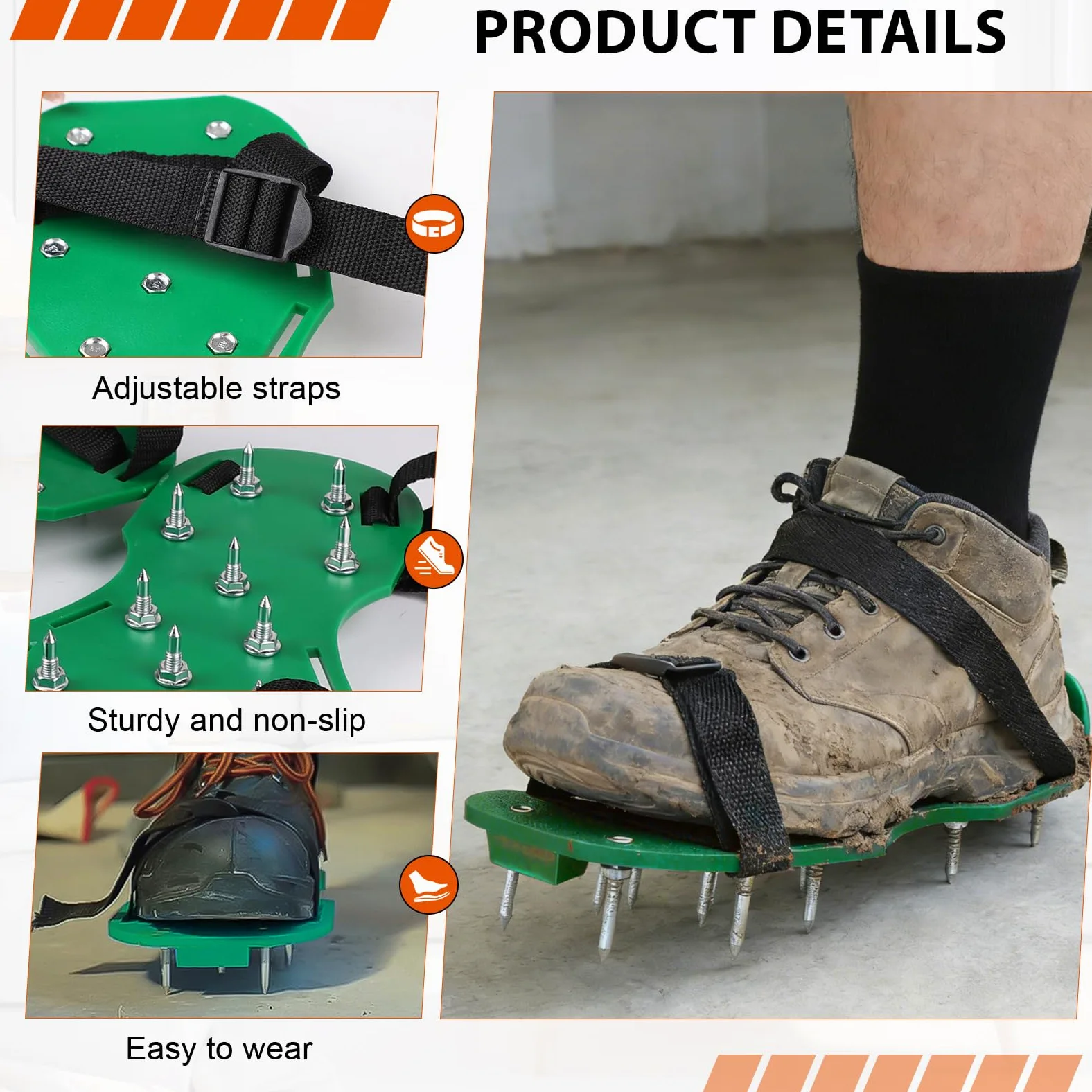EXLECO Kit Autolivellante Per Pavimenti, 3&5MM Bifacciale Raschietto Pavimenti in Acciaio Inox, Rullo di Sfiato, Pittura con Rullo, Asta Telescopica, Scarpe Chiodate 30MM, Spatole per Stucco, Guanti