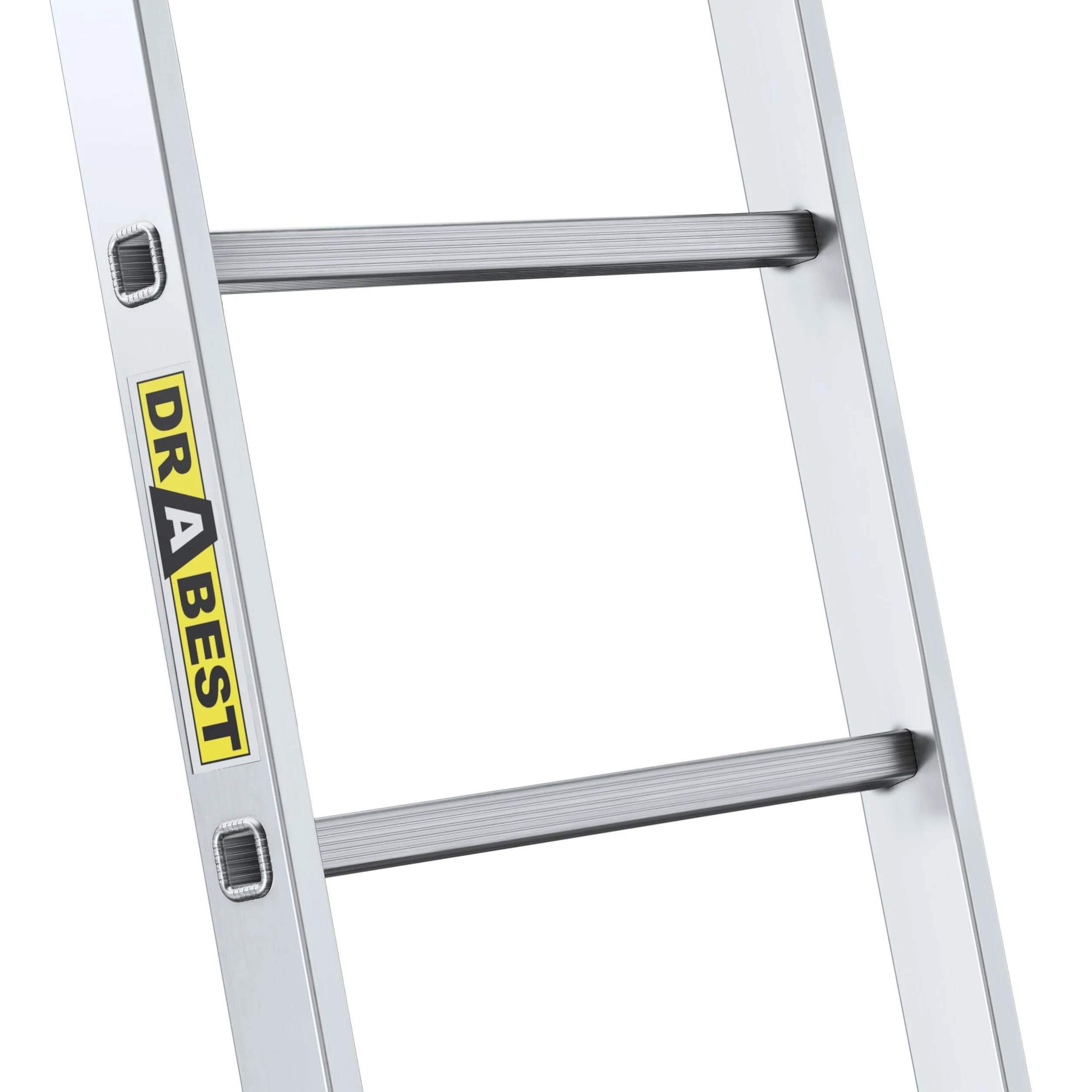 Drabest Scale serie Pro - Scaletta multiuso 1 x 8 in alluminio pressato, 150 kg, scala in alluminio, scale versatili, scala pieghevole, 40 x 218 x 5 cm