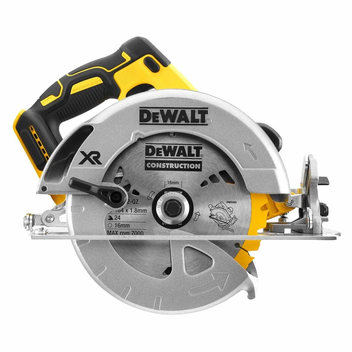 DEWALT Sega circolare TSTAK, senza batterie e caricabatterie, DCS570NT-XJ
