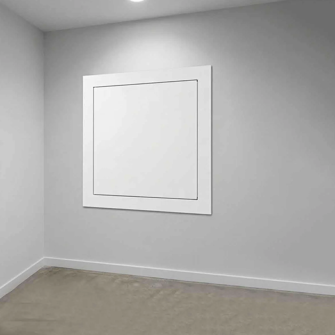 Sportello Ispezione Pannello Porta Di Accesso, Botola Ispezione Cartongesso, Pannello Di Ispezione Metallo 20 25 30 35 40 45 50 55 65 75cm Per Parete E Soffitto(Bianca,550x700mm)