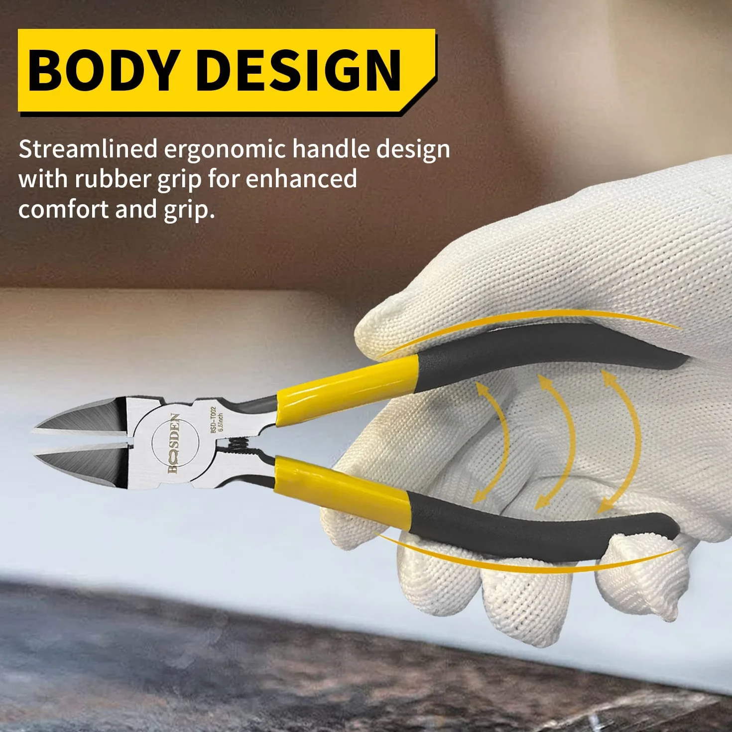 BOOSDEN Tronchesa, 10 Pezzi, 152mm, Pinza Diagonale e a Taglio Laterale per Gioielli, Floreale, Elettrico