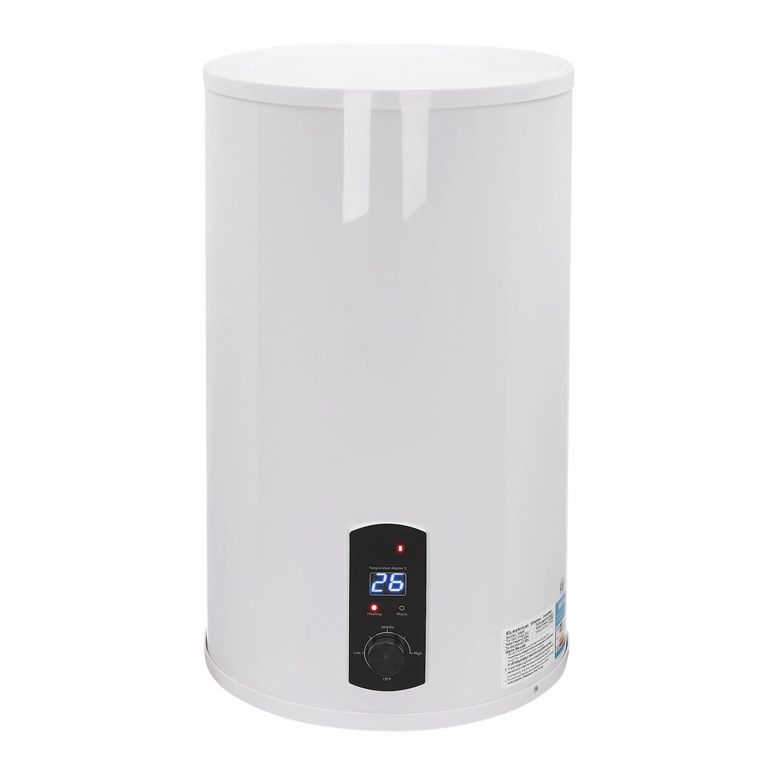 Caldaia scaldabagno 50L/80L/100L/120L, risparmio energetico 2000 W, scaldabagno verticale montato a parete, max. 75 °C, con protezione contro le perdite, spina G1/2 (120 l)