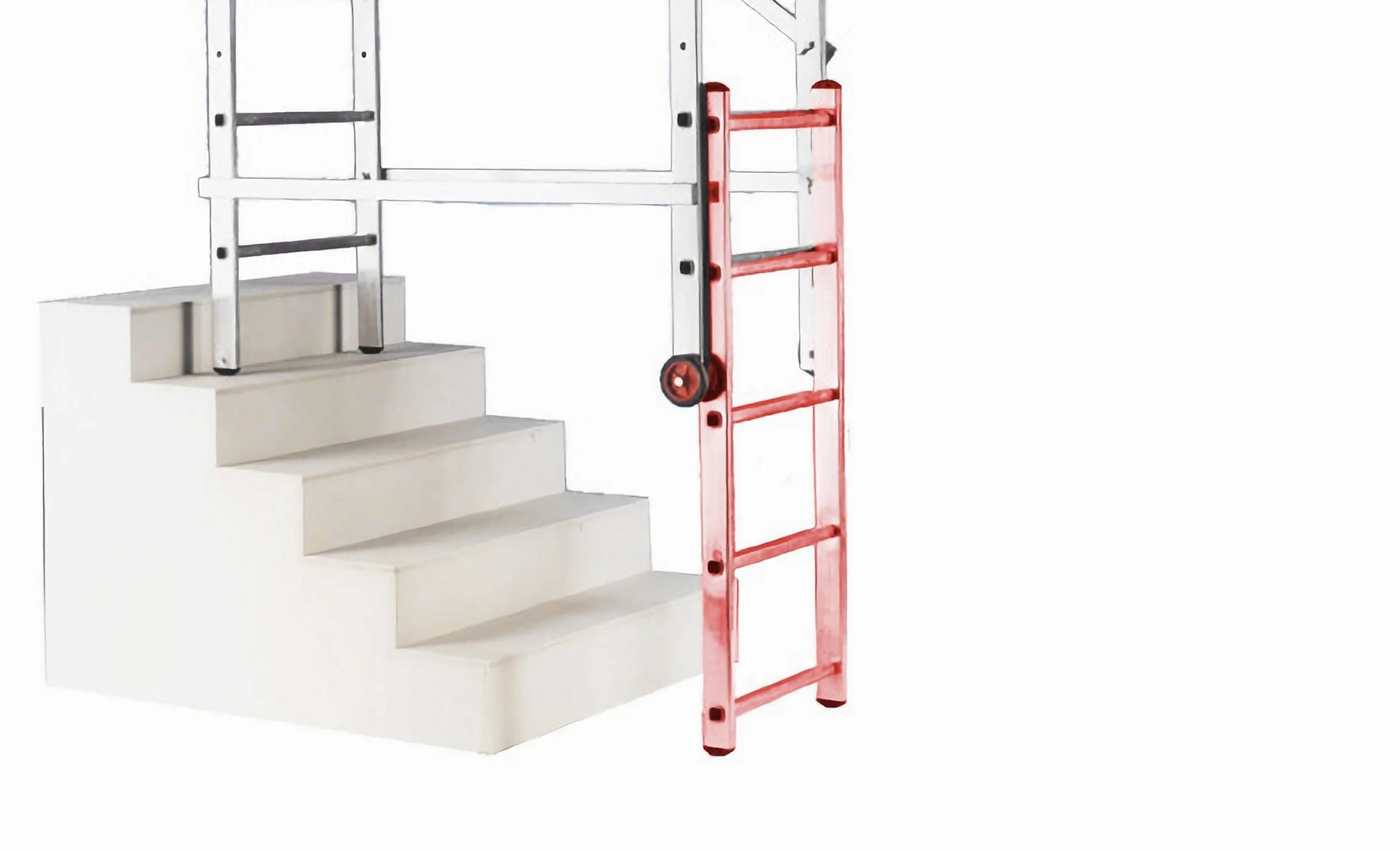 Svelt Accessorio Scaletta Prolunga per Trabattello modello Mago S – Per Uso Zoppo su Scalinate e Dislivelli