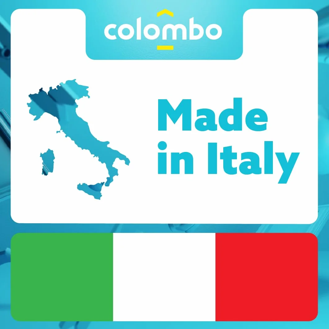 Colombo Scala Pieghevole Alluminio Attica 3/4/5/6/7/8 Gradini Senza Rivetti | Scala 8 Gradini Robusta con Piattaforma e Vaschetta Portautensili | Portata 150kg | Conforme EN131 TÜV-GS | Made in Italy