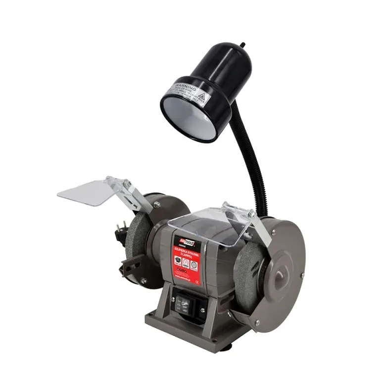 Smerigliatrice da Tavolo con LAMPADA 150 mm 300 W 40537
