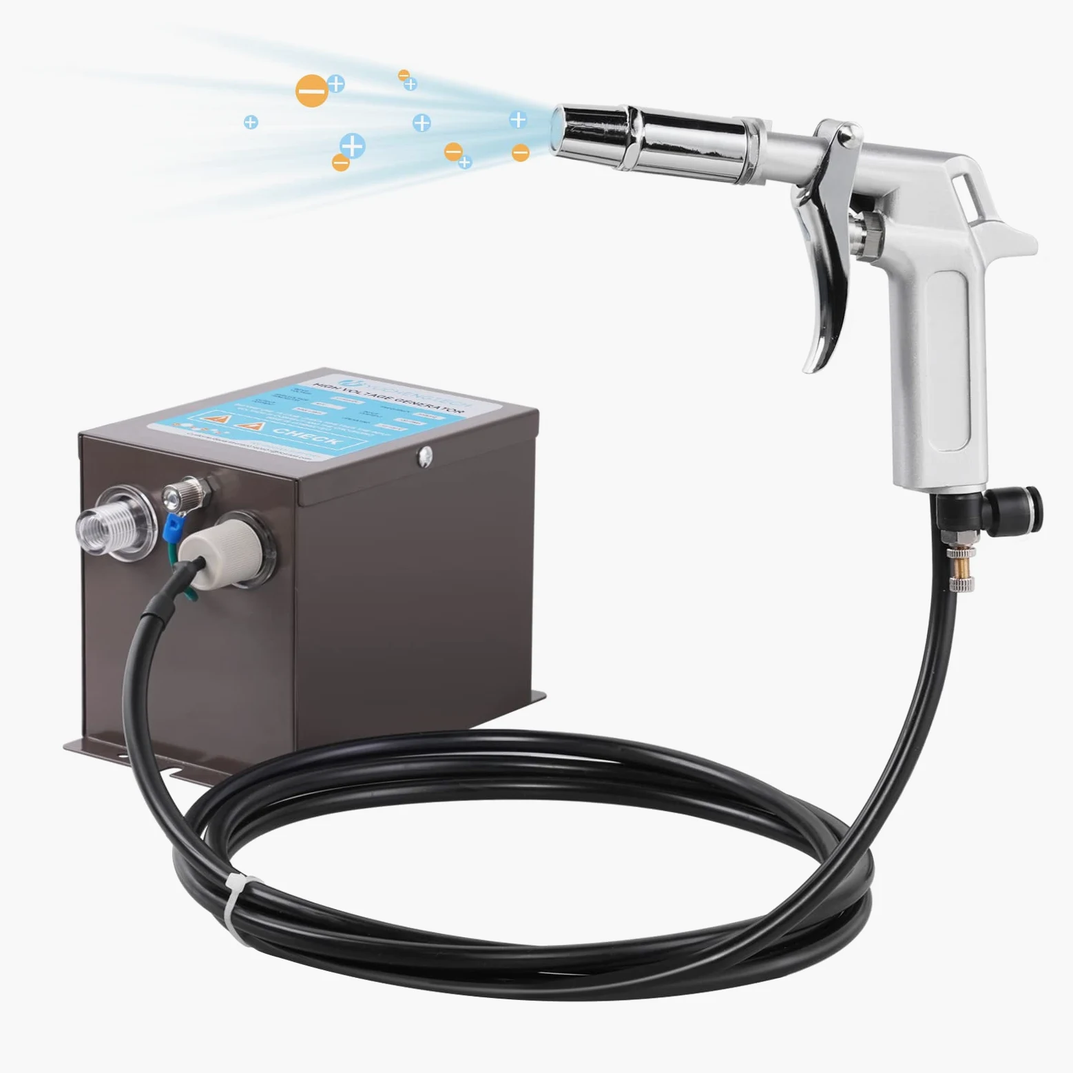 ESD Pistola Antistatica Pistola ad Aria Ionizzante Eliminatore Statico con Generatore ad Alta Tensione 4.0KV Ago Ionico Incorporato Bilanciamento Ionico ±10V per Eliminazione Dell'elettricità Statica