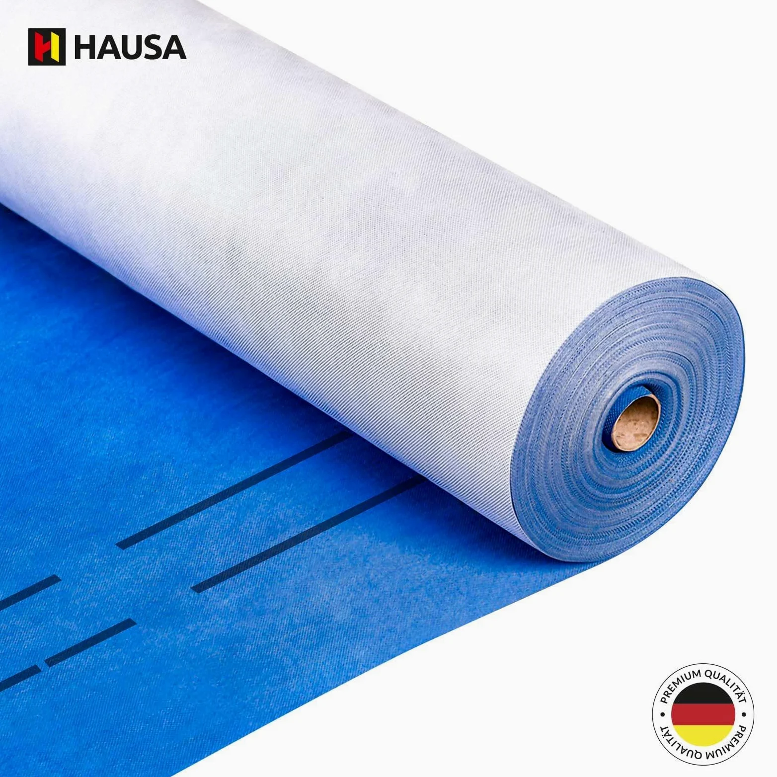 HAUSA Titanium HU200 - Membrana sottotetto, 200 g/m², 75 m² (1,5 m x 50 m), altamente permeabile, impermeabile, resistente alle intemperie e all'invecchiamento, antistrappo, senza strisce adesive
