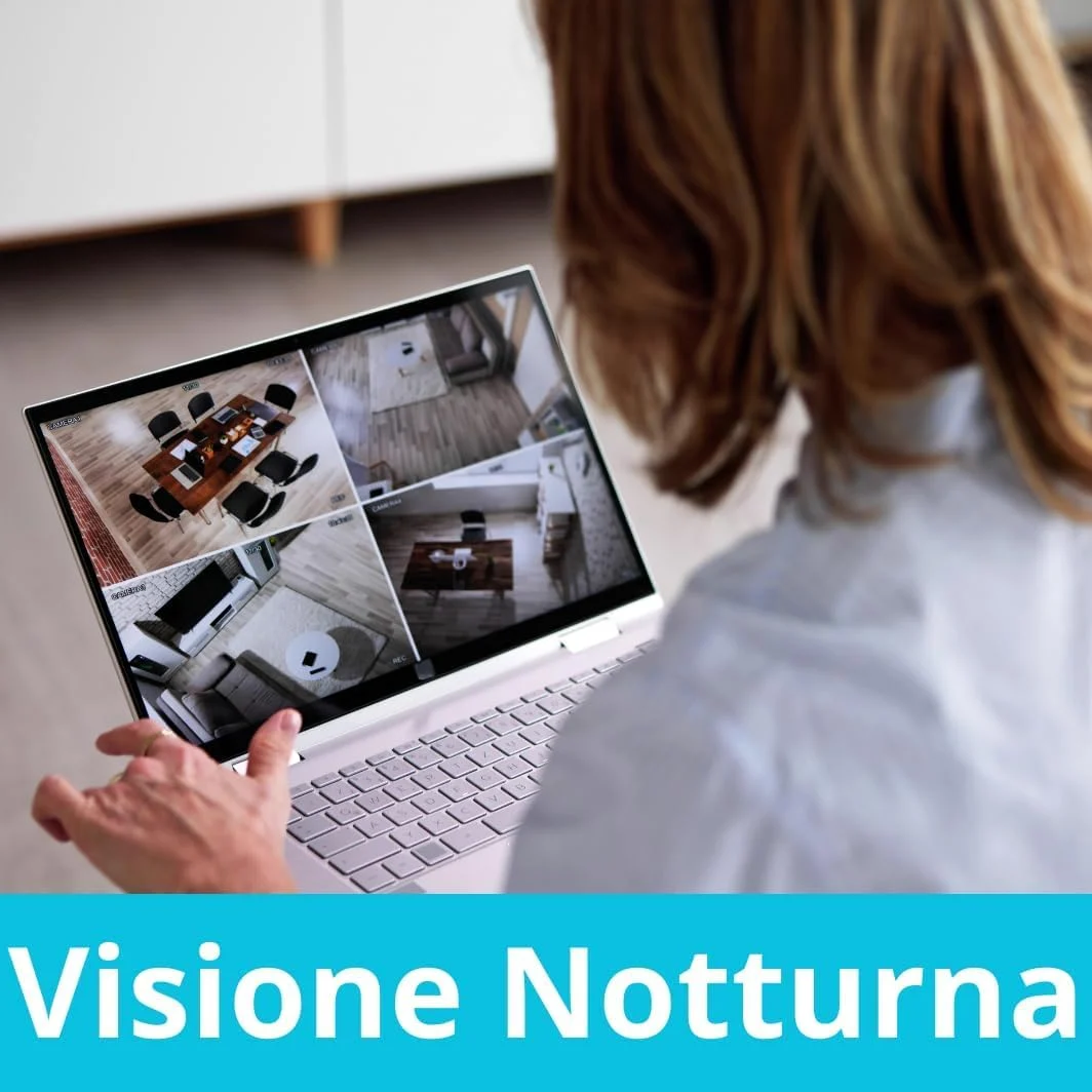 DE ROSA SHOP Kit Videosorveglianza Wireless, HD 4 Telecamere WiFi, Sistema IP Remoto con NVR, Supporto 5G e Connessione LAN, Sistema di Sorveglianza con Rivelazione Movimento.