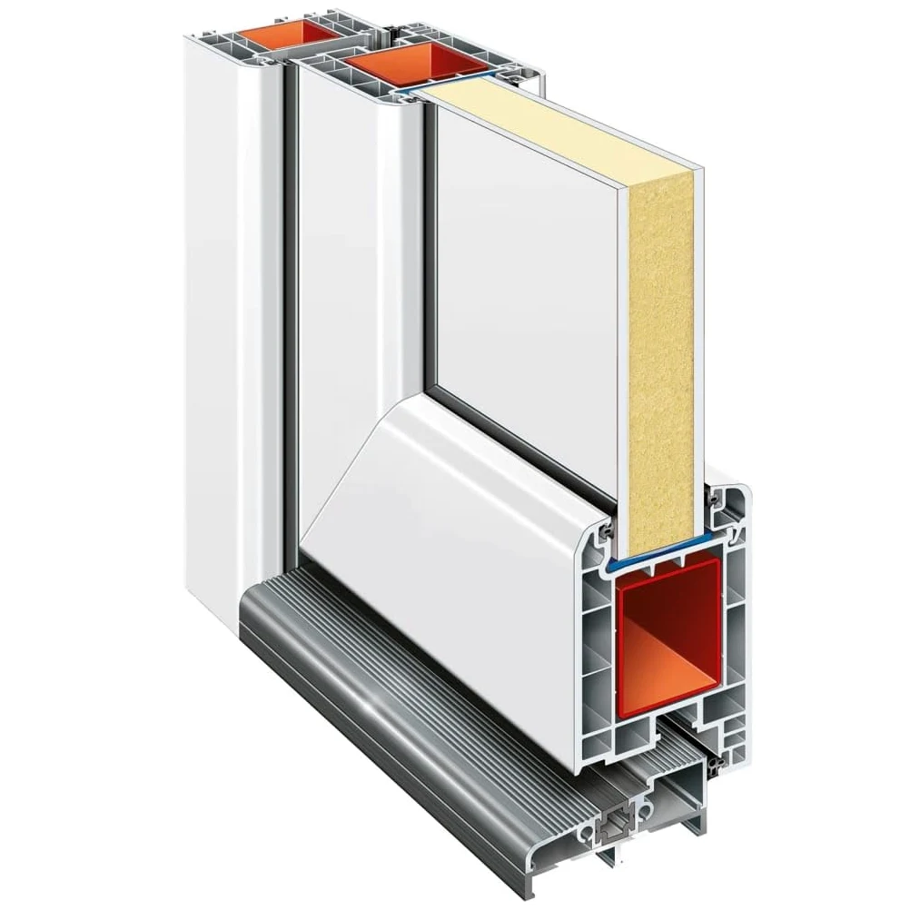 VidaXL Bianca 108x208 cm Porta Ingresso in PVC
