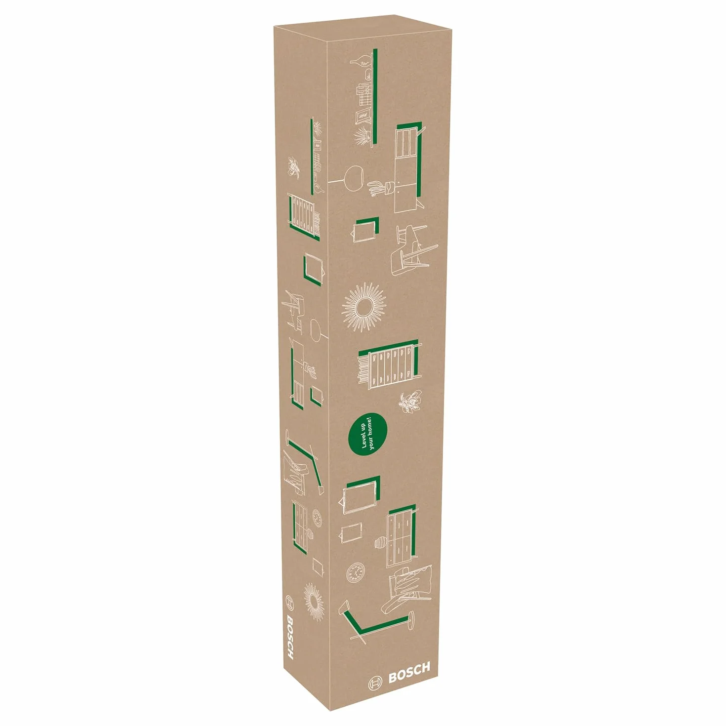 Bosch livella laser multifunzione UniversalLevel 360 con treppiede premium (linee laser verticali + orizzontali incl. 360° per allineamento dell'intera stanza, in scatola di cartone E-Commerce)