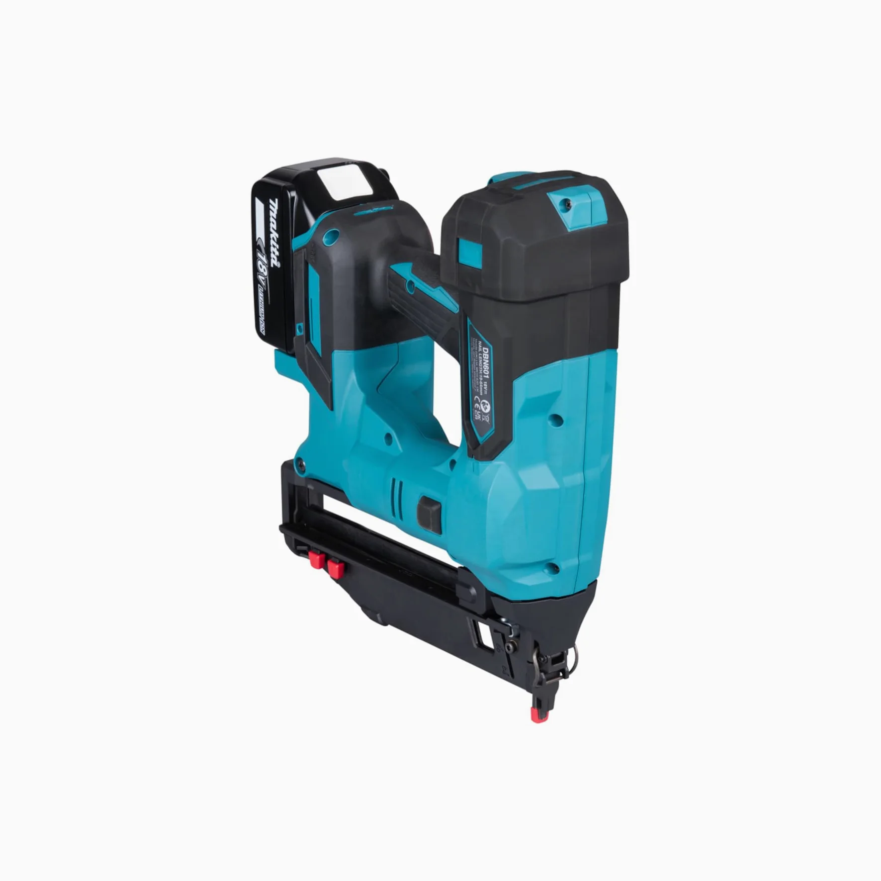 Makita DBN601ZJ, 18 V, Li-ion LXT, chiodatrice a batteria brushless per rifiniture, fornita in una valigetta Makpac, batterie e caricabatterie non inclusi