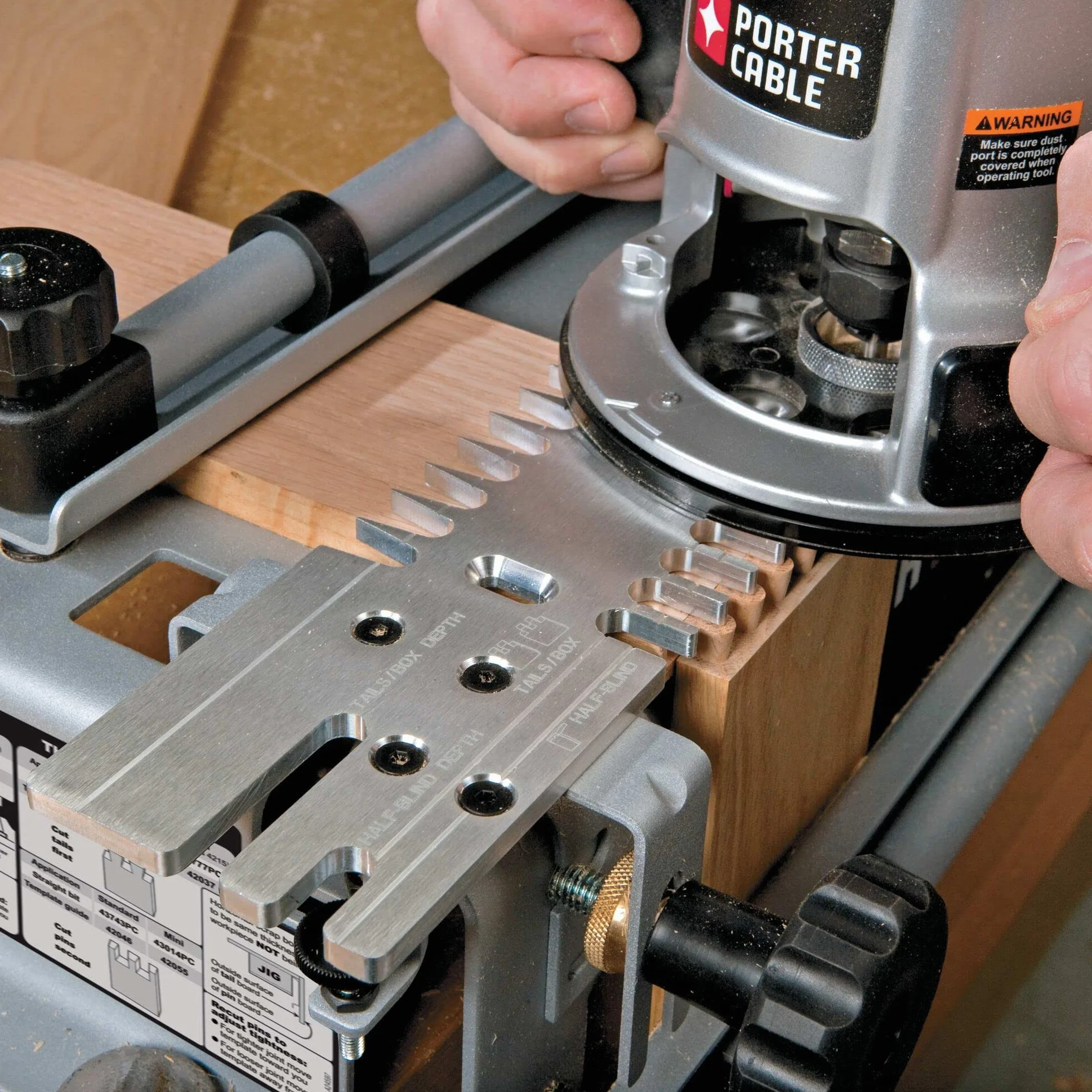 PORTER-CABLE 4216 Super Jig - giunto a coda di rondine (4215 con mini kit), 4216